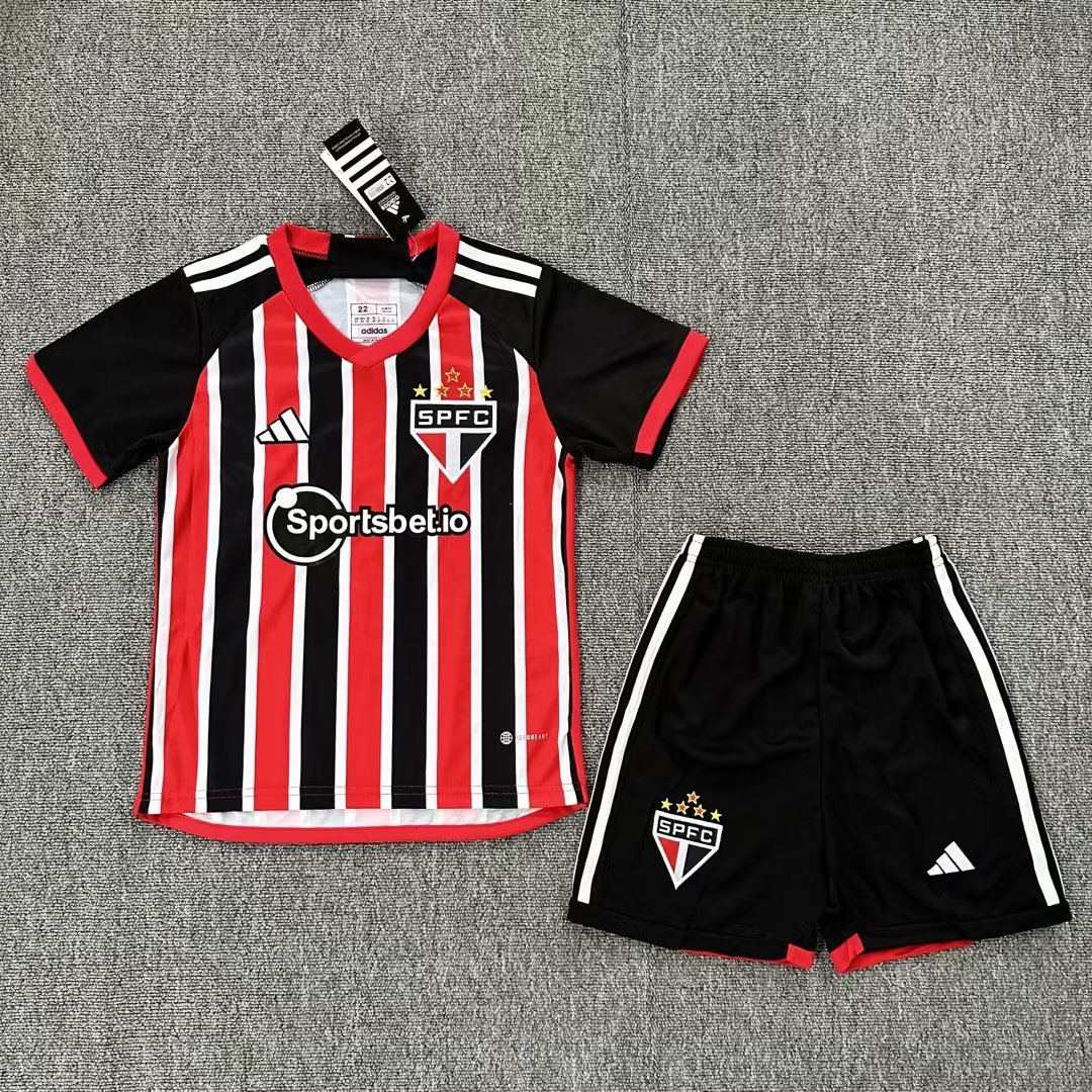 23-24 Sao Paulo Away Kids Soccer Jerseys Yupoo