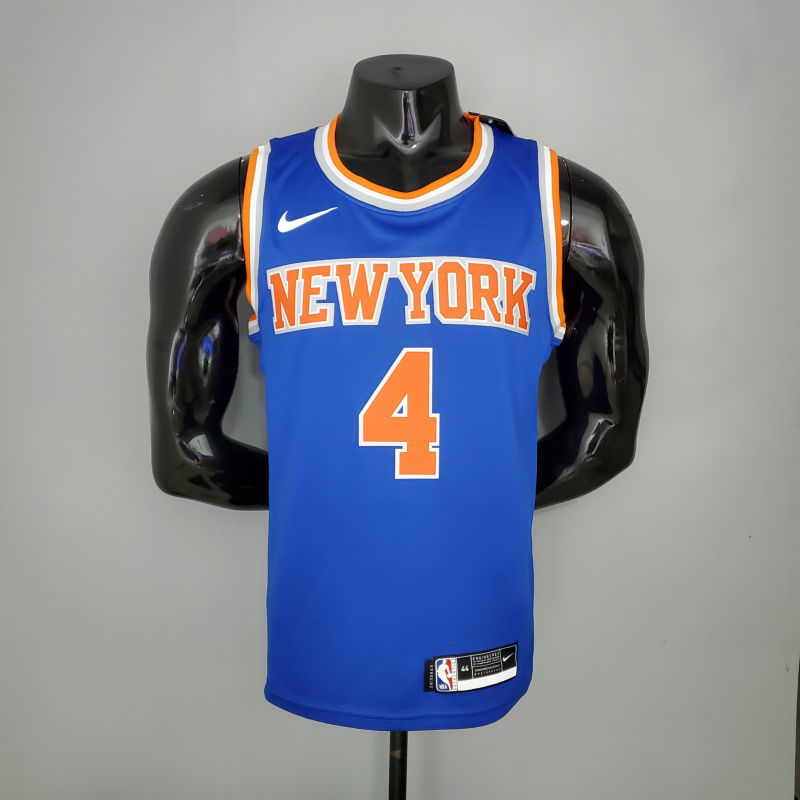 2021 ROSE#4 Knicks Blue NBA Jersey S-XXL