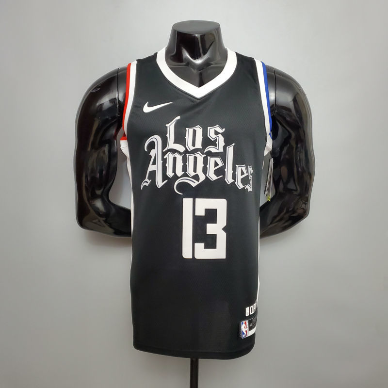 New George #13 Los Angeles Clippers Black NBA jersey Size S-XXL