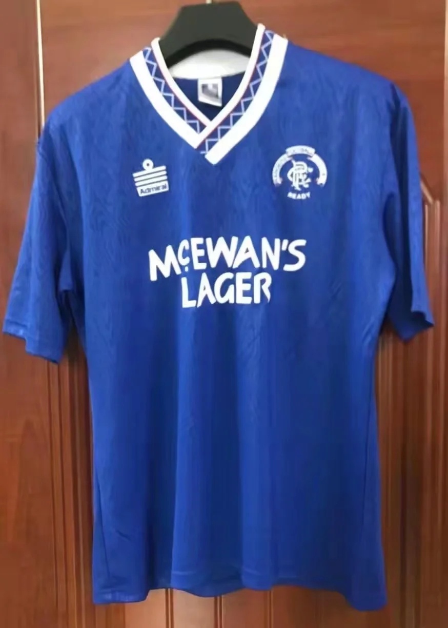 1982 Rangers Home Retro Soccer Jerseys Yupoo