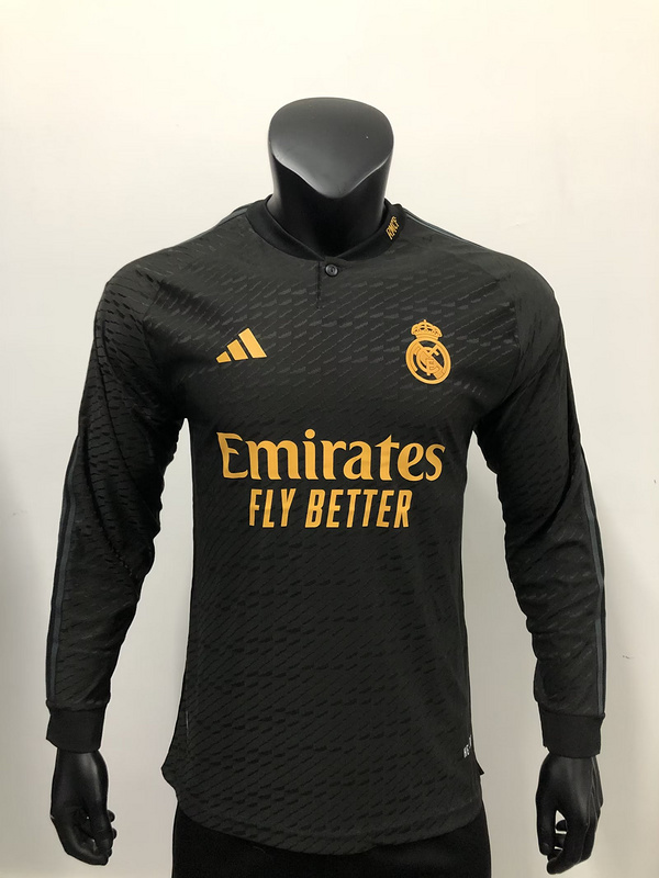 23-24 Real Madrid Third Player Version Long Sleeve Soccer Jerseys Yupoo