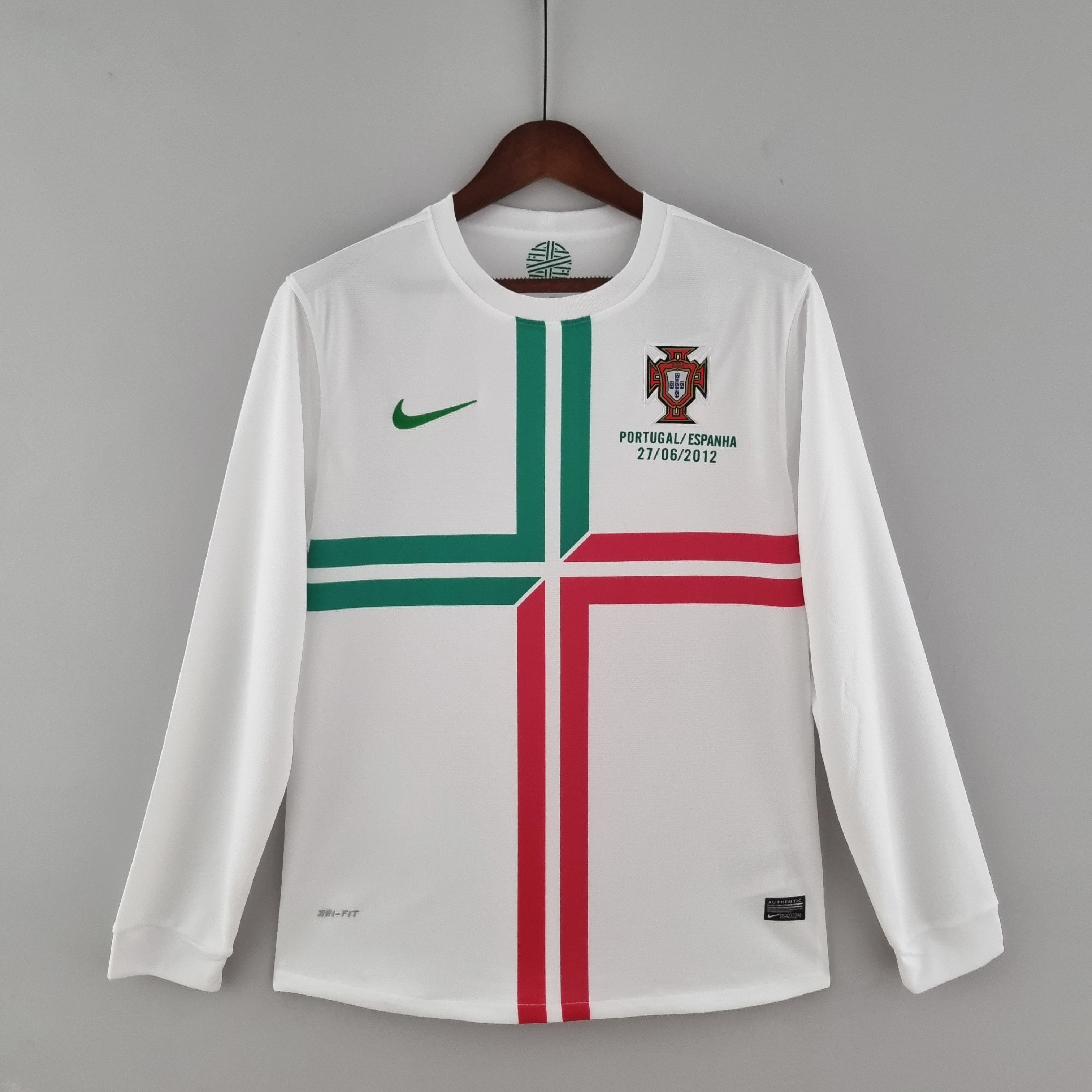 2012 Portugal Away Retro Long Sleeve Soccer Jerseys Yupoo