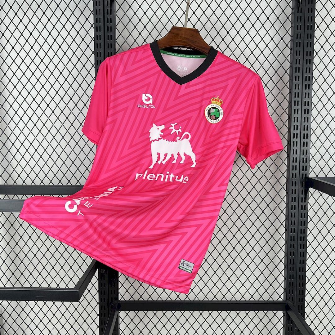 Racing de Santander 2024/25 Pink Goalkeeper Jersey
