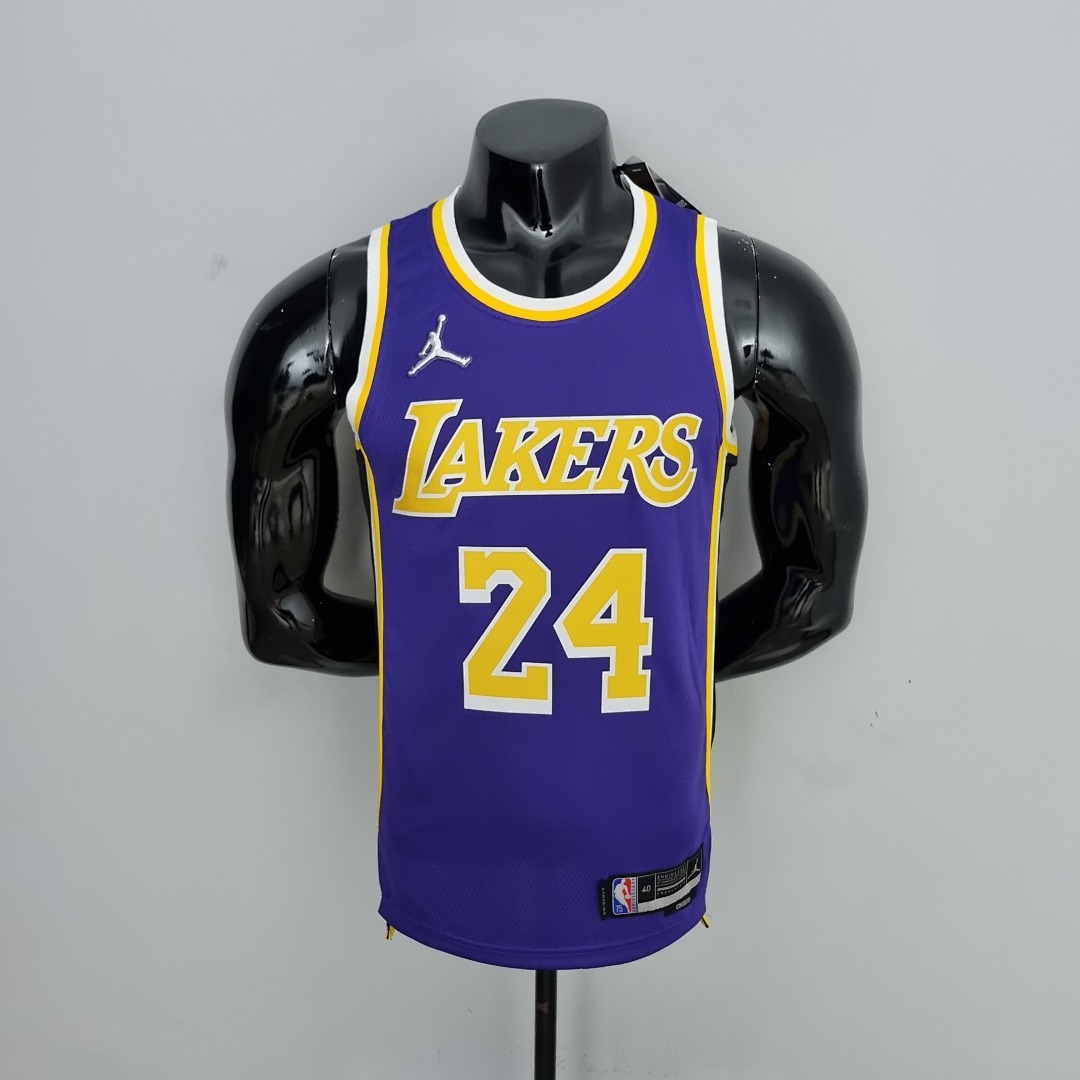 75th Anniversary BRYANT#24 Los Angeles Lakers Jordan Purple NBA Jersey S-XXL