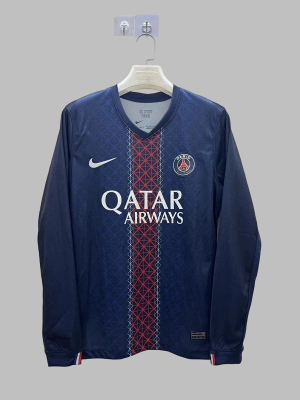 25-26 Paris Home Long Sleeve Cheap Soccer Jerseys Yupoo