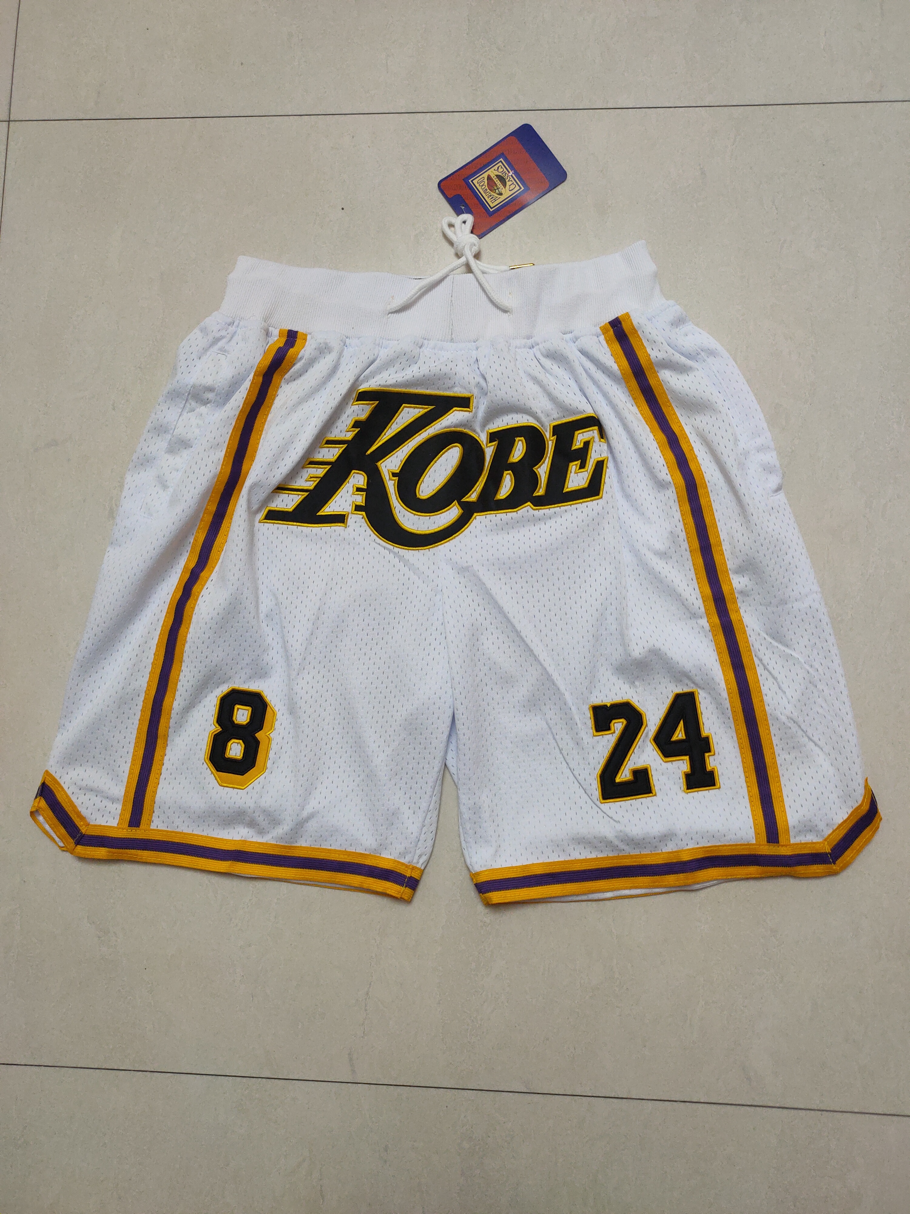 Lakers Pocket Shorts Embroidery