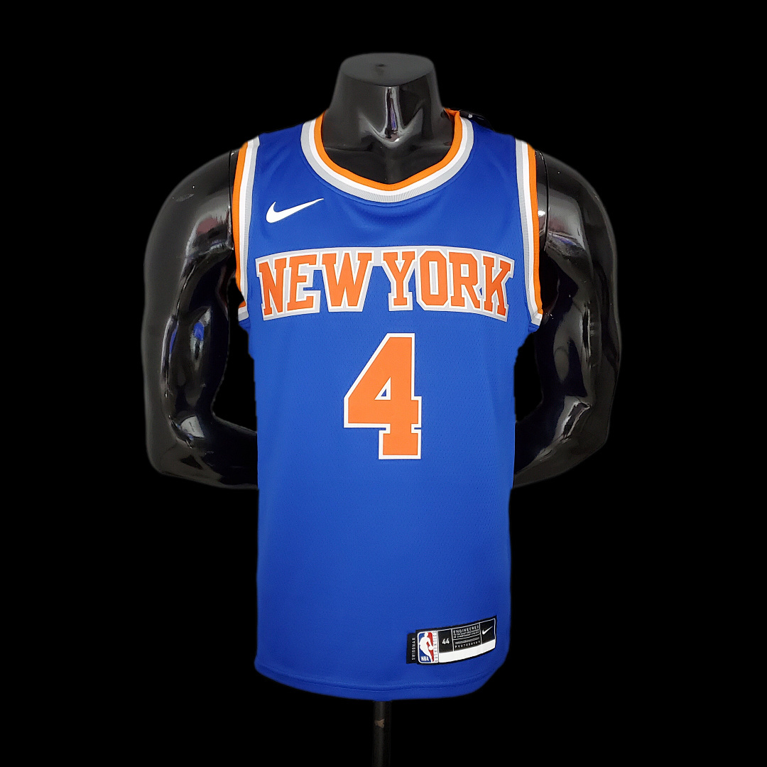 2021 ROSE#4 Knicks Blue NBA Jersey S-XXL
