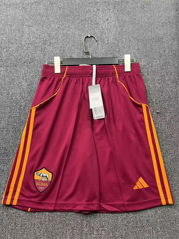 25-26 Roma Home Soccer Shorts Yupoo1