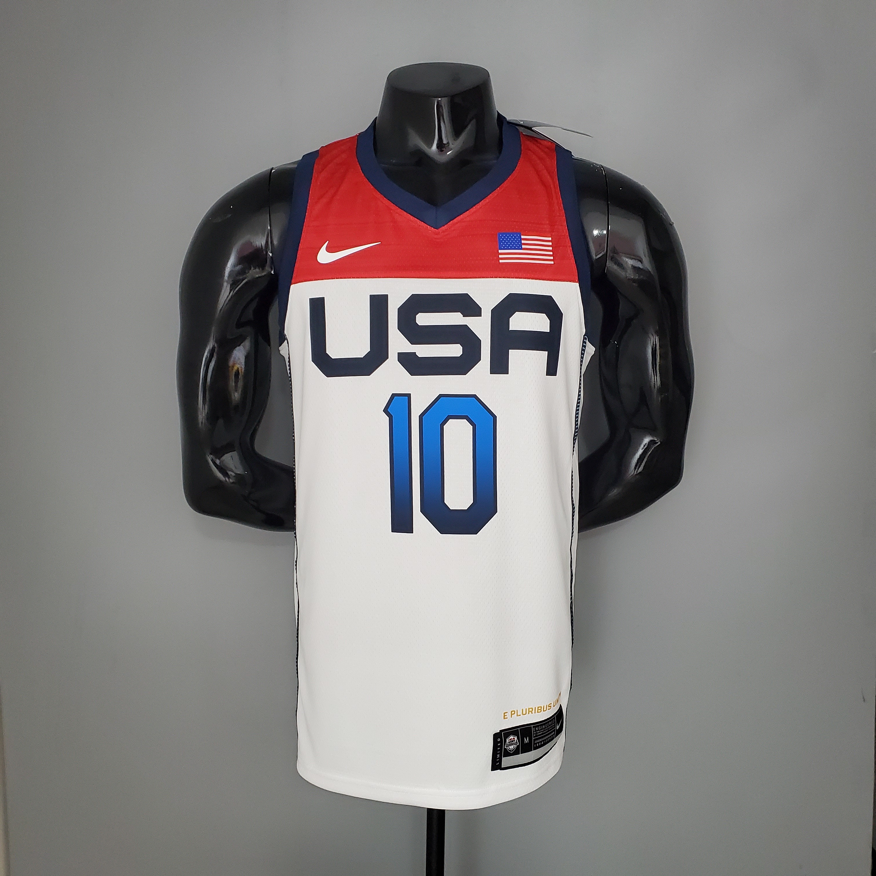 2021 Olympic Games TATUM#10 USA Team USA White Red NBA Jersey S-XXL