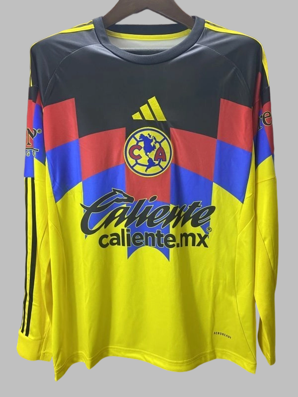 25-26 Club America Home Long Sleeve Cheap Soccer Jerseys Yupoo