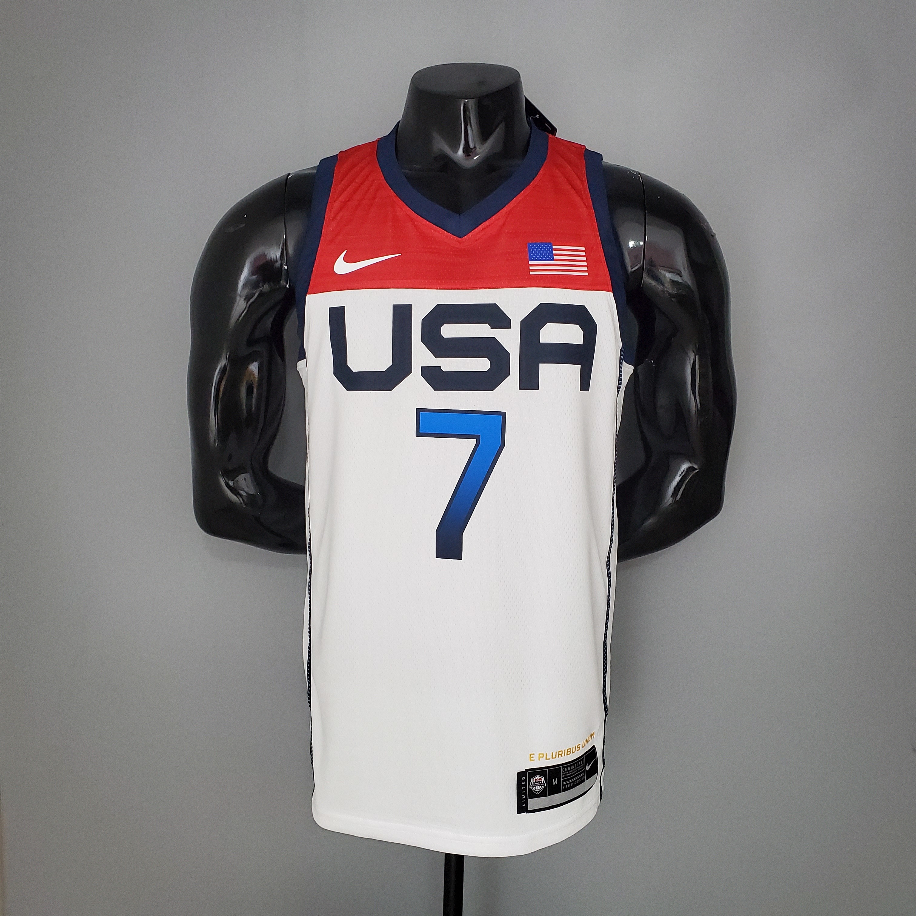 2021 Olympic Games DURANT#7 USA Team USA White Red NBA Jersey S-XXL