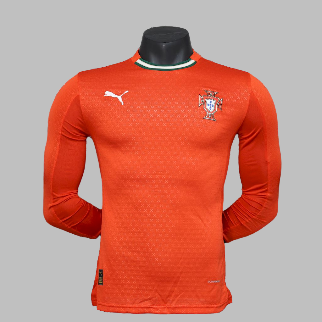 Portugal 2025/26 Home Long Sleeves Jersey Player Version