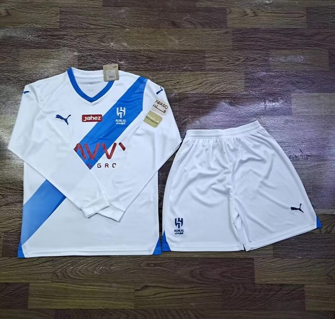23-24 Al Hilal Away Long Sleeve Soccer Jerseys Yupoo