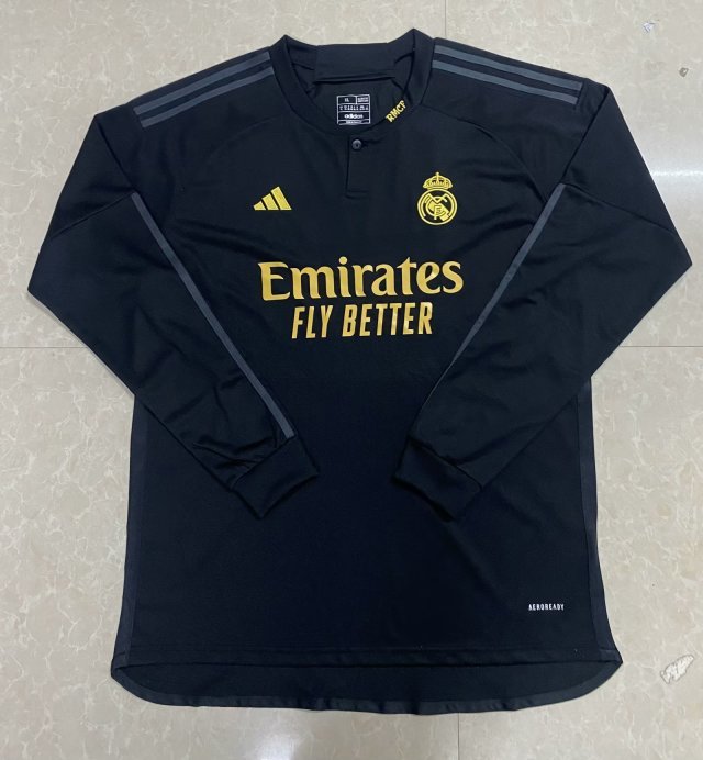 23-24 Real Madrid Third Long Sleeve Soccer Jerseys Yupoo