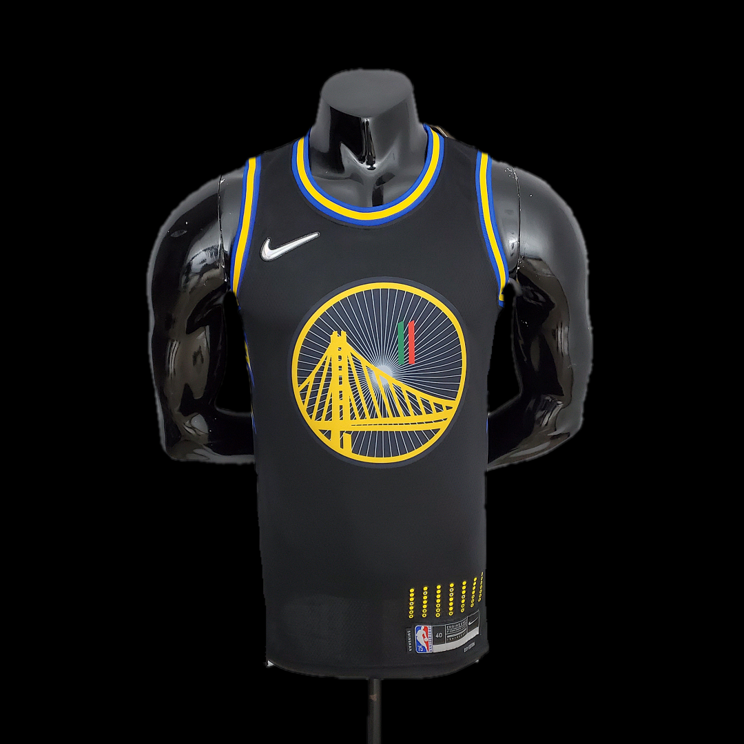 2022 75th Anniversary Golden State Warriors Thompson #11 Mexico Edition Black NBA Jersey S-XXL