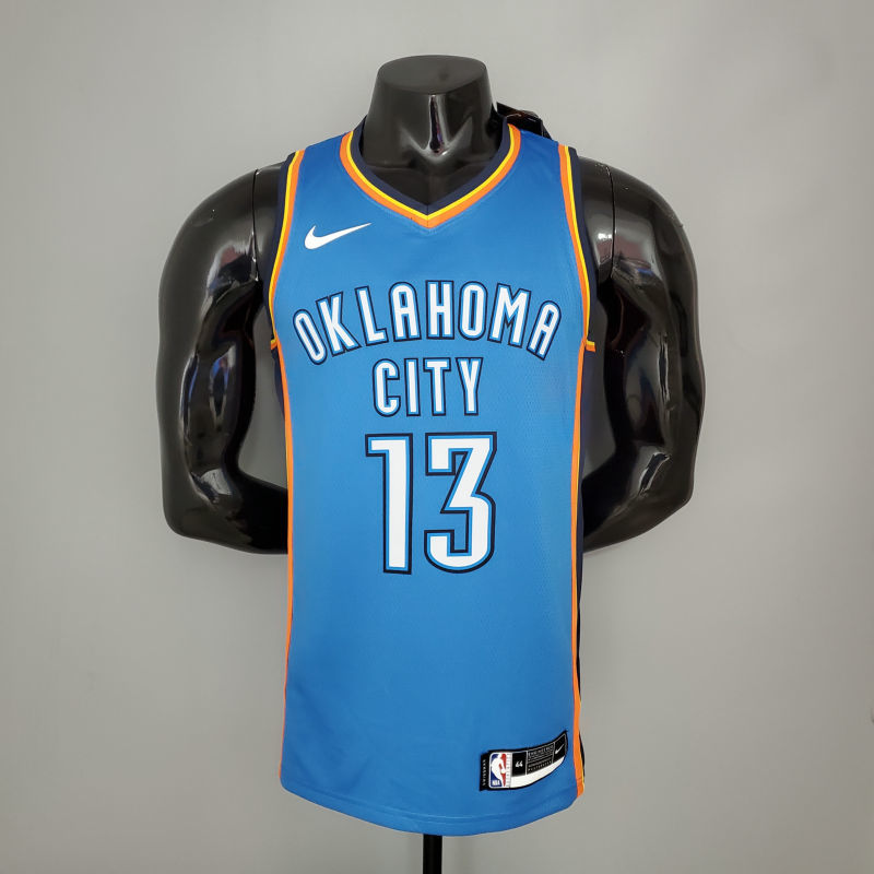 GEORGE#13 Thunder blue NBA Jersey S-XXL