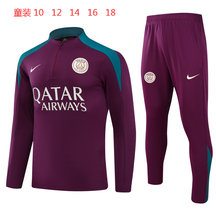 24-25 Paris Kids Long Sleeve Training Suit Yupoo
