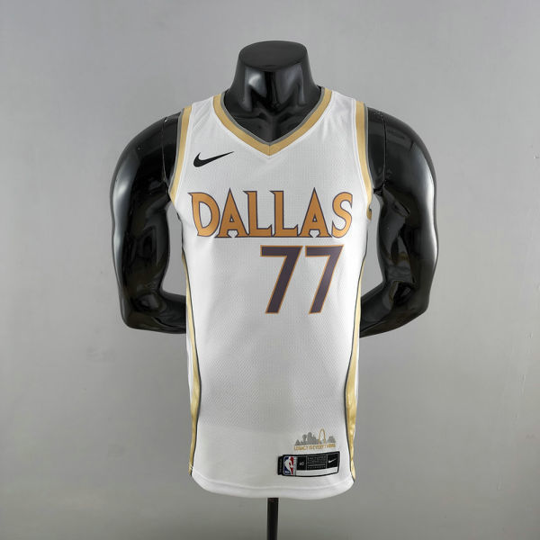 2020 Dallas Mavericks DONCIC#77 City Edition White NBA Jersey S-XXL