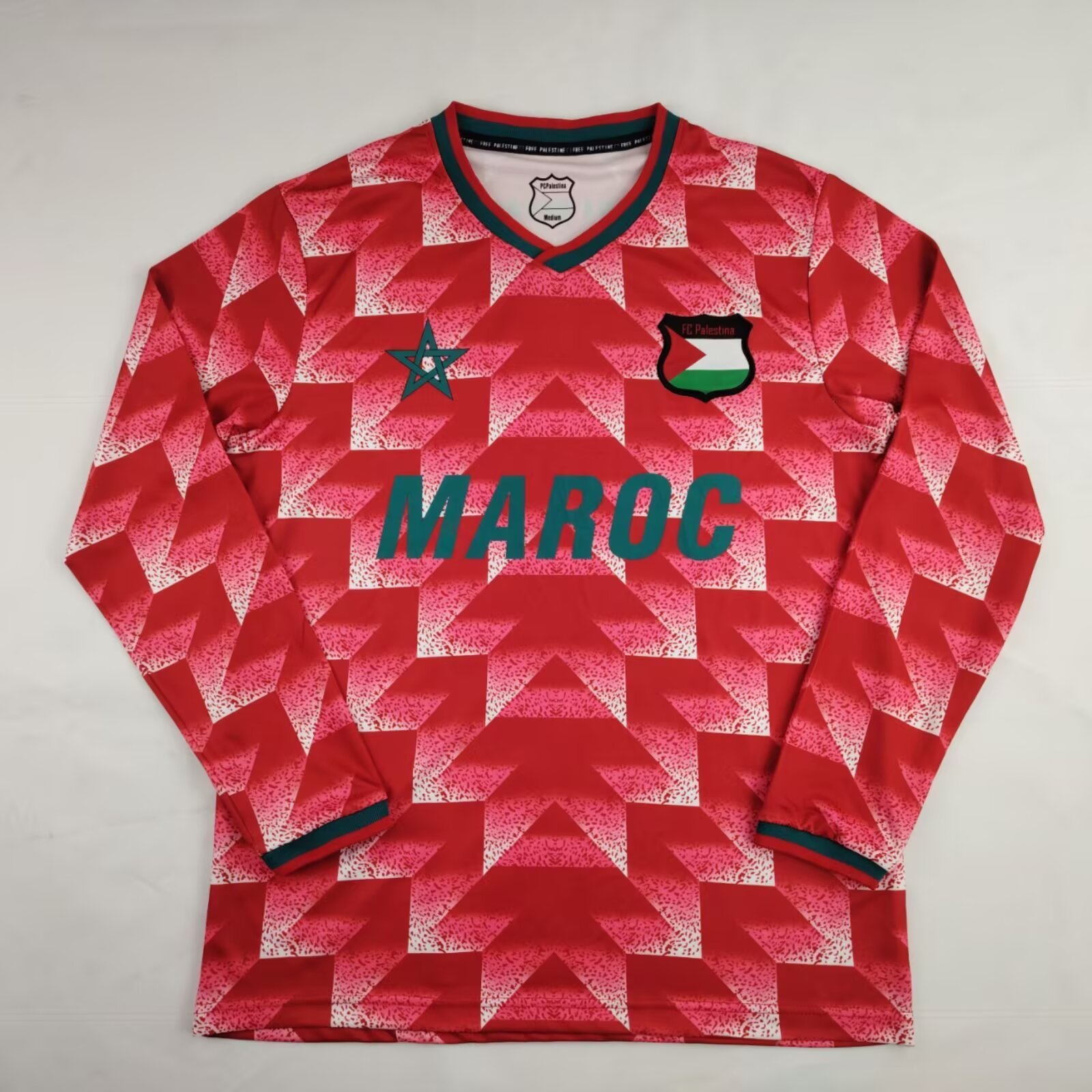 2024 Palestine Long Sleeve Soccer Jerseys Yupoo