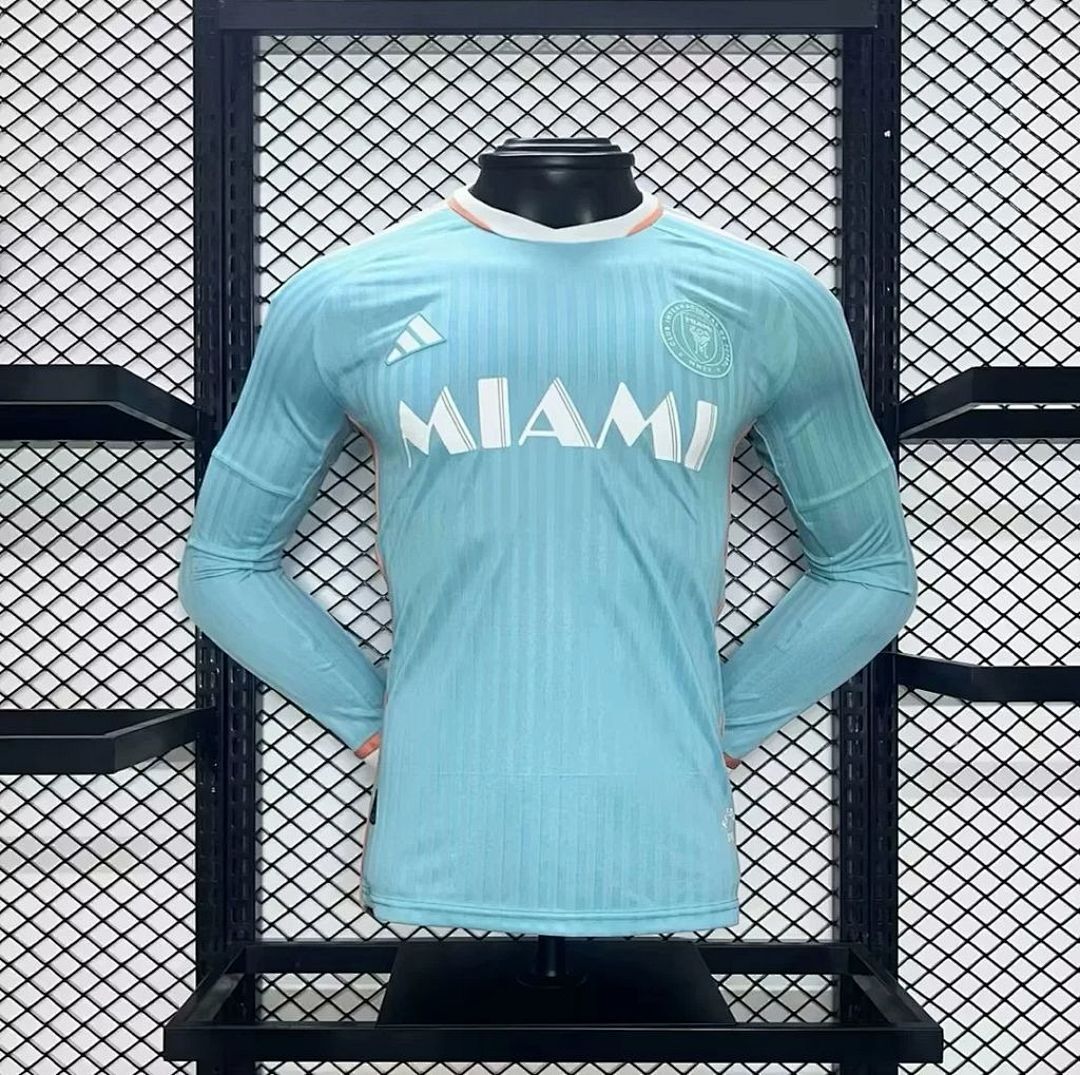 Inter Miami 2024/25 Third Away Long Sleeves Jersey Player Version S-XXL