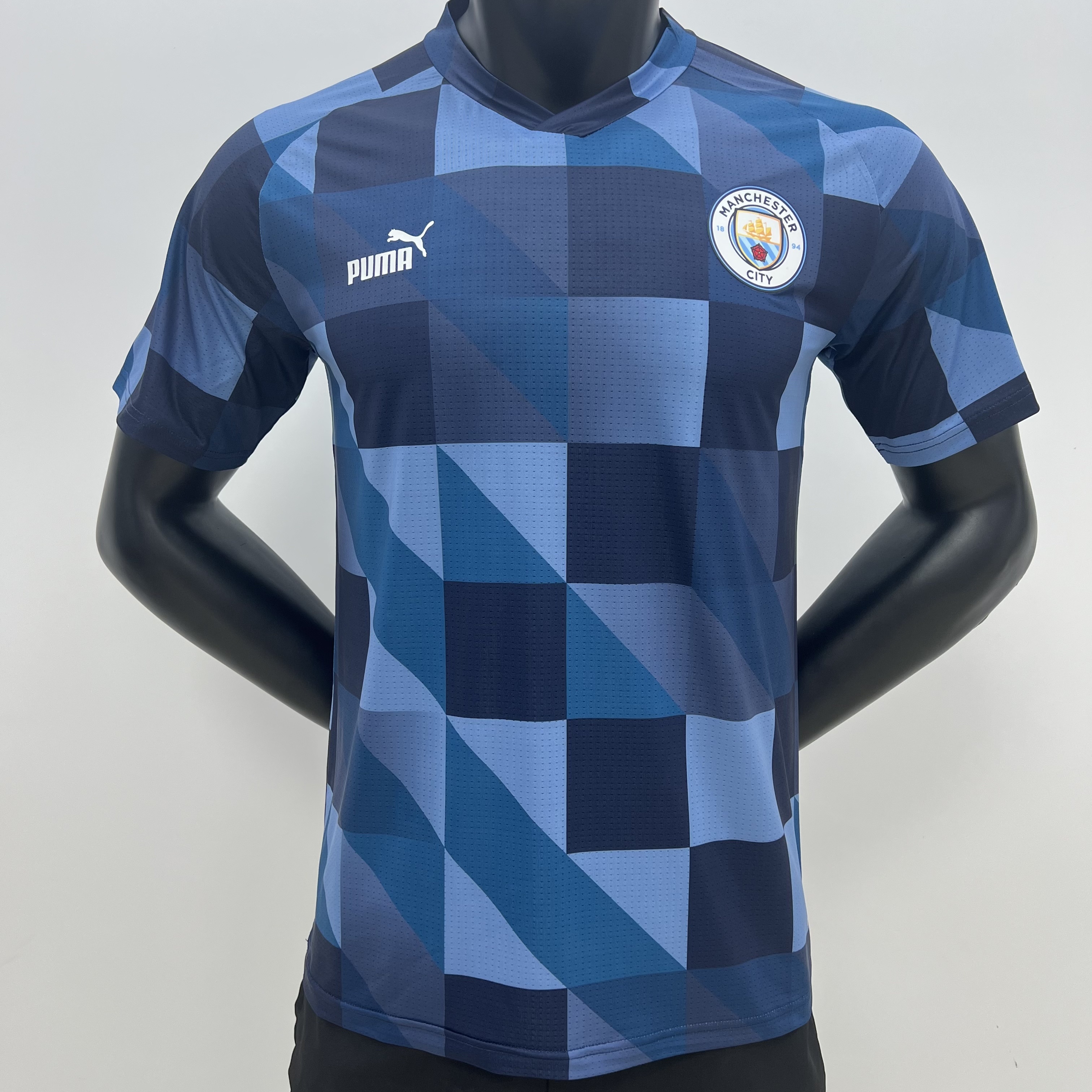 23-24 Manchester City Player Version Blue Soccer Jerseys Yupoo