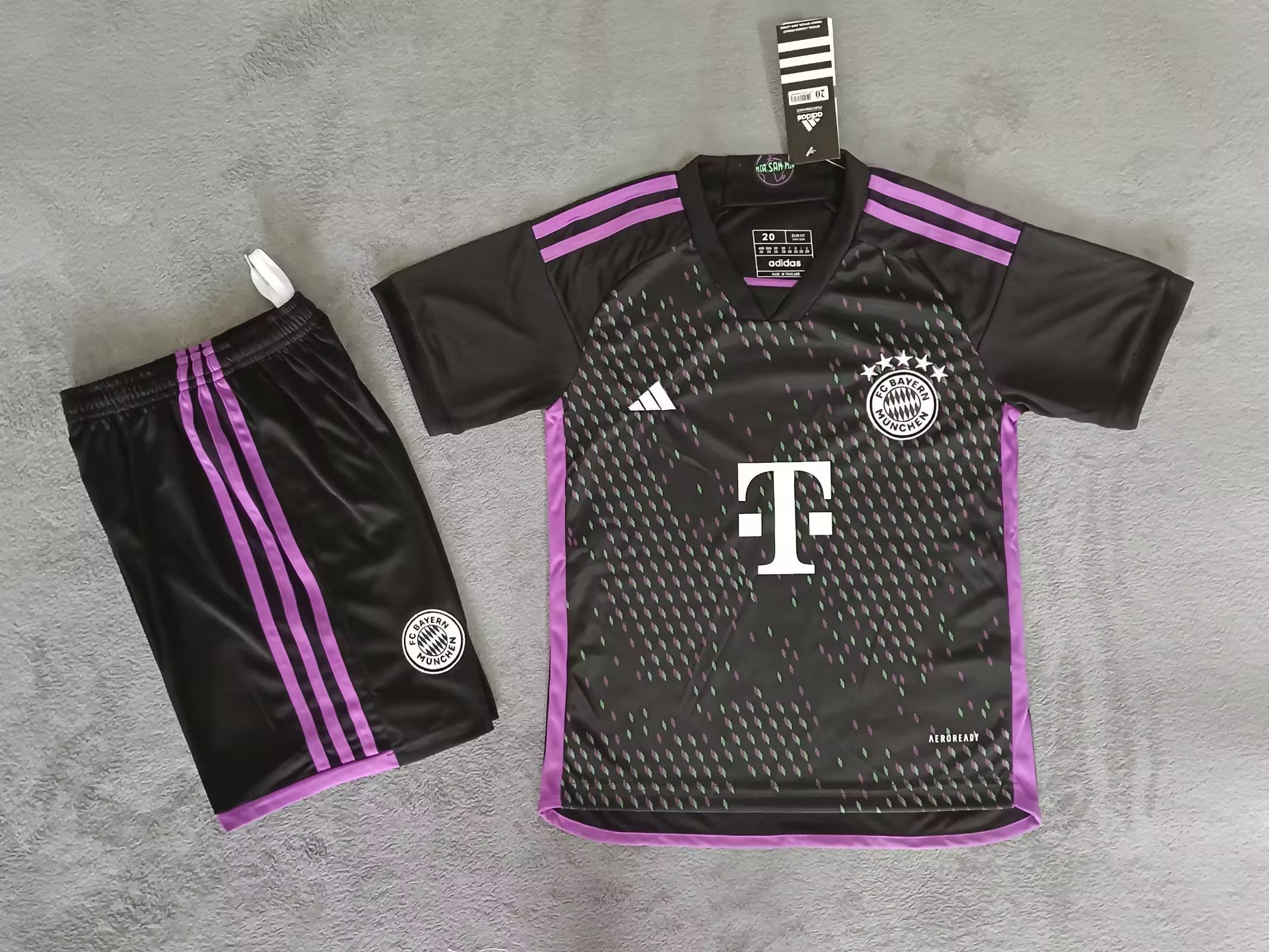 23-24 Bayern Away Kids Soccer Jerseys Yupoo