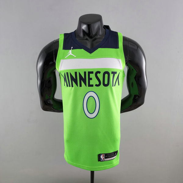Minnesota Timberwolves RUSSELL#0 Air Jordan NBA Jersey Blue S-XXL