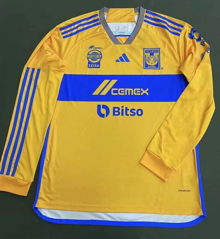 23-24 Tigre Home Long Sleeve Soccer Jerseys Yupoo