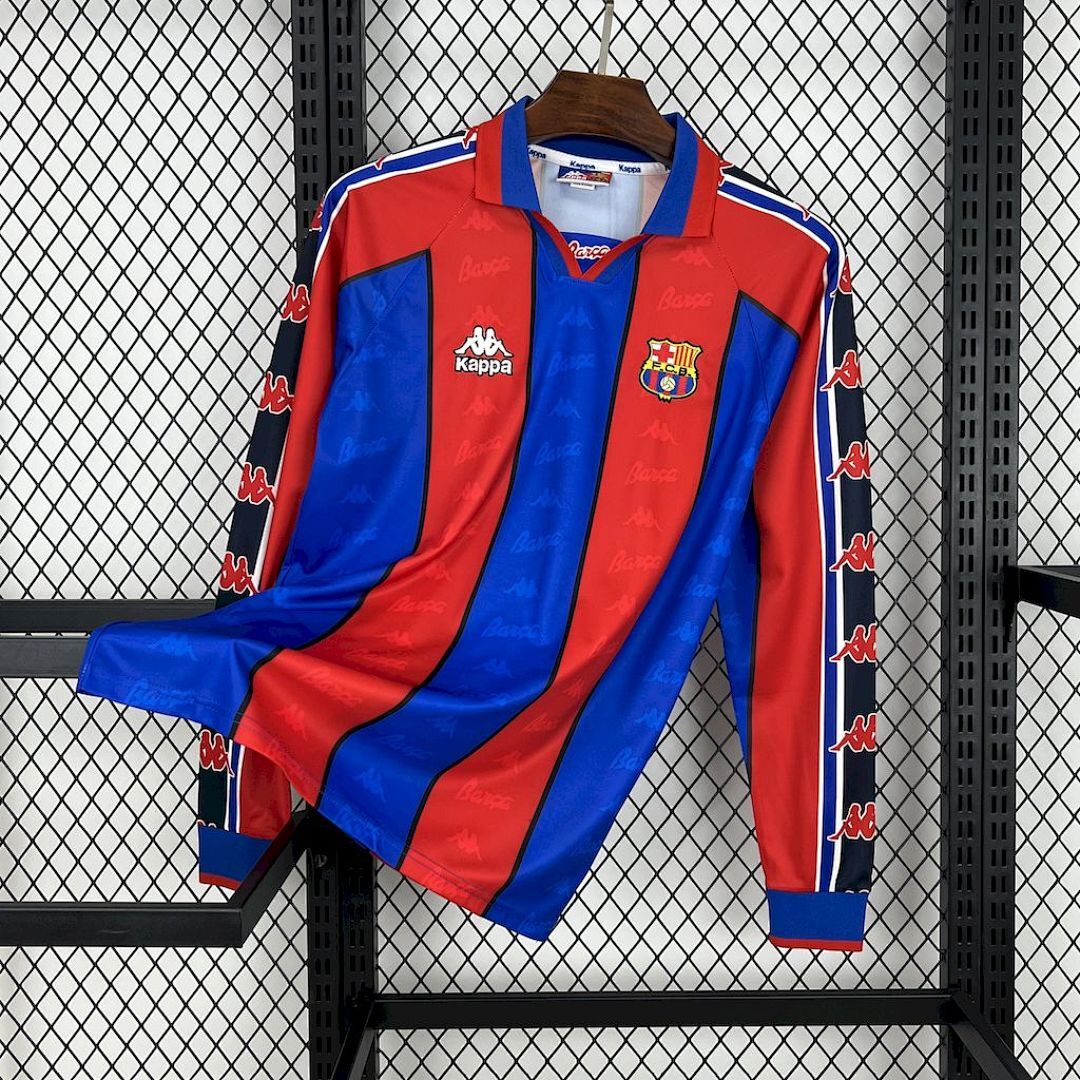 Barcelona 1995/97 Home Long Sleeves Retro Jersey
