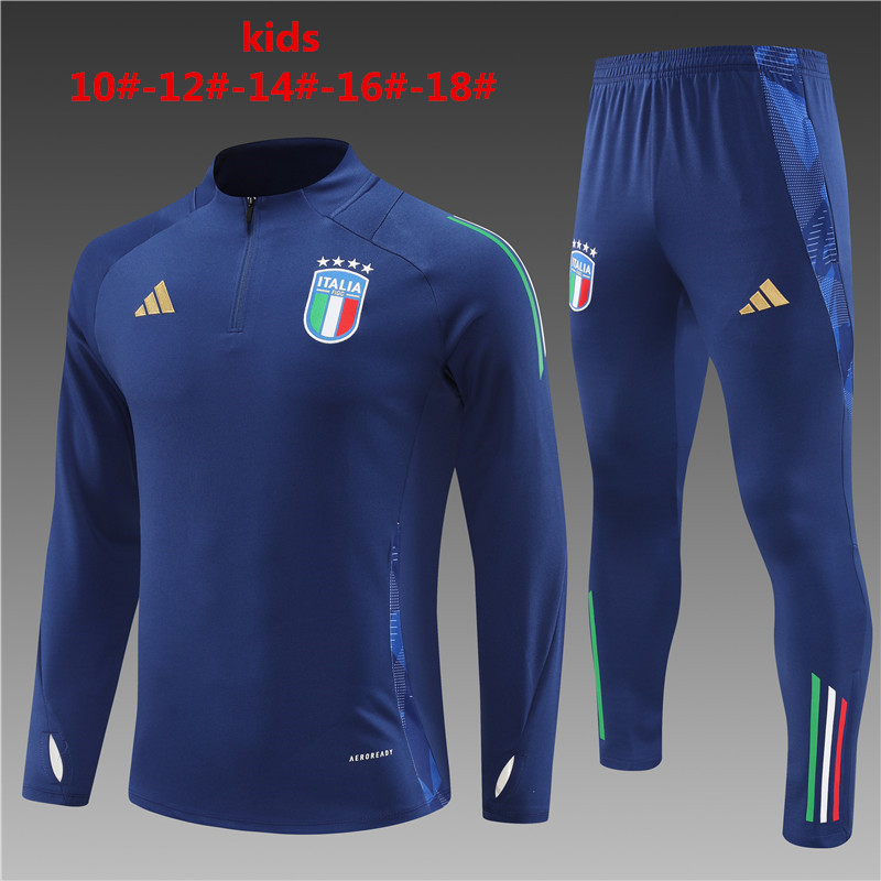 2024 Italy Kids Long Sleeve Training Suit Yupoo