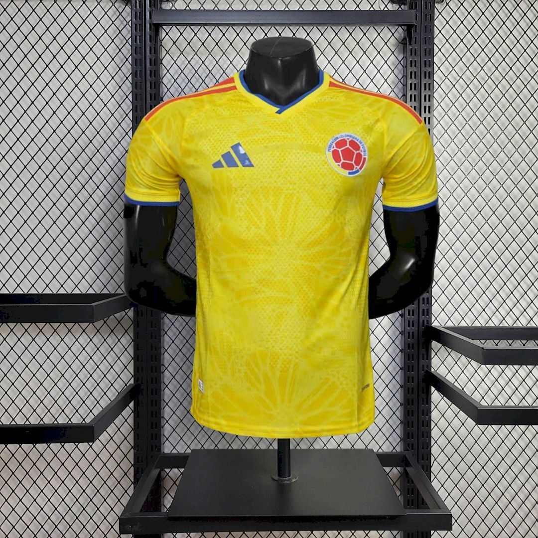 Mens Colombia 2026 World Cup Home Jersey Player Version