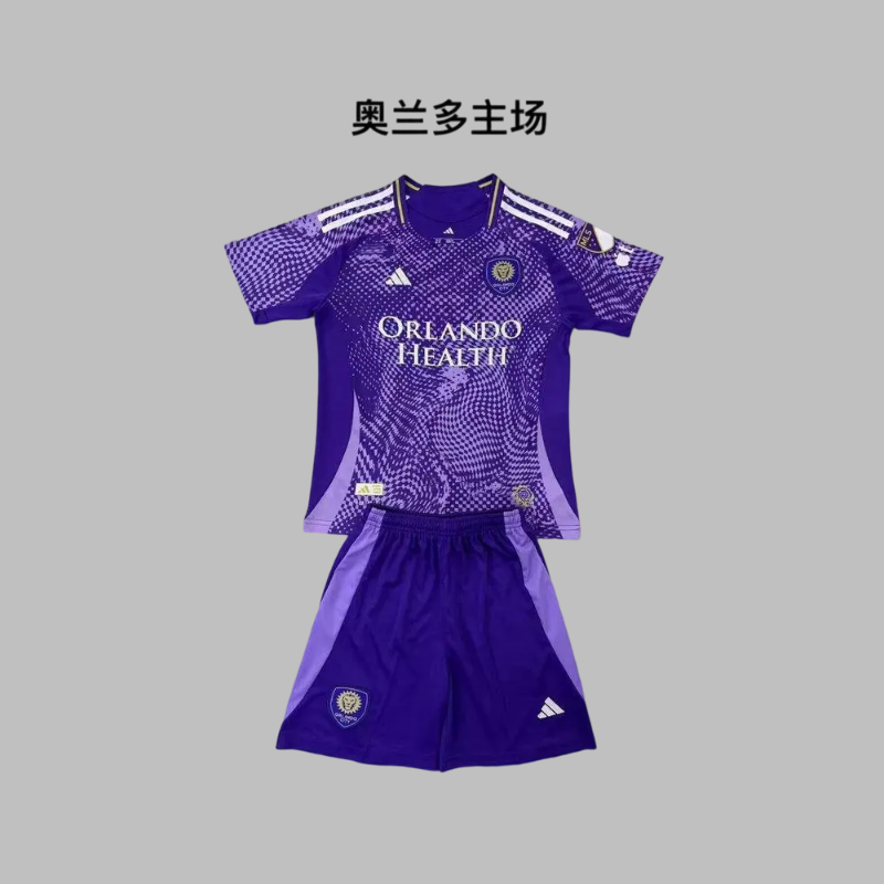 25-26 Orlando City Home Kids Cheap Soccer Jerseys Yupoo