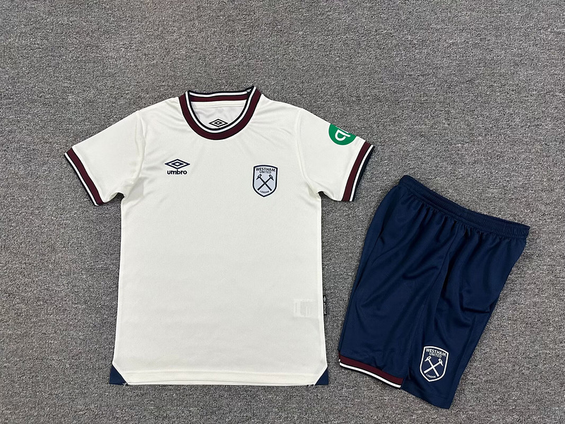 25-26 West Ham Away Kids Cheap Soccer Jerseys Yupoo