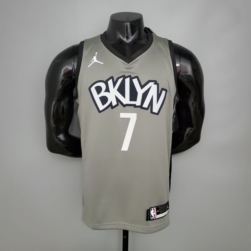 Durant #7 Brooklyn Nets City Edition Gray NBA Jersey Size  S-XXL