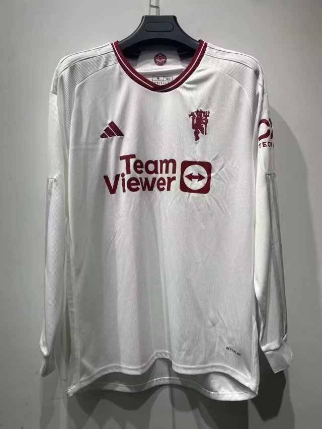 23-24 M-anchester U-nited Third Long Sleeve Soccer Jerseys Yupoo