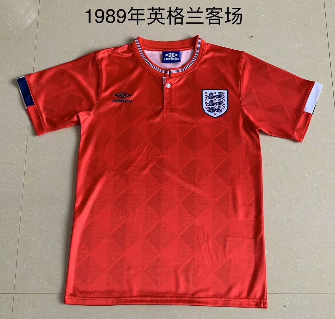 1989 England Away Retro Soccer Jerseys Yupoo