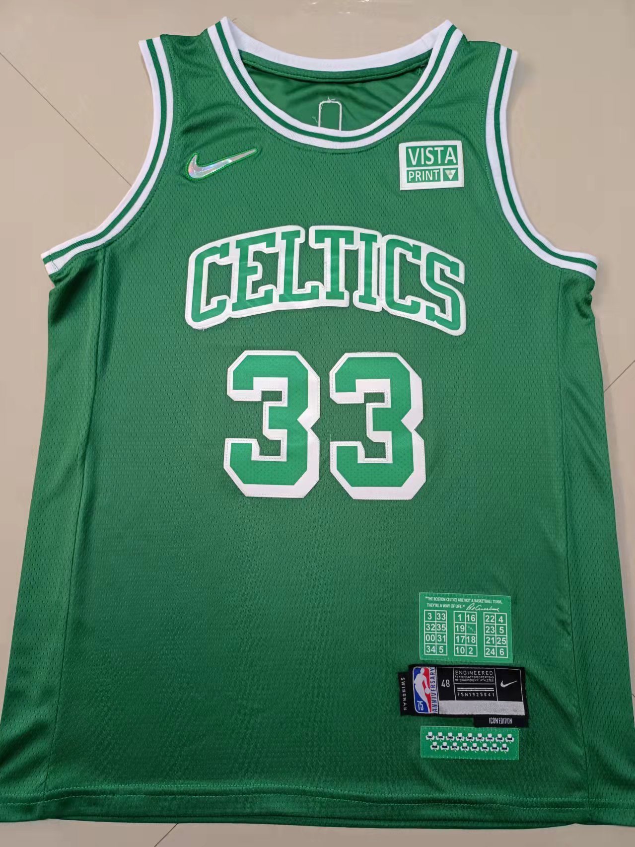 Celtics #33 Embroidery