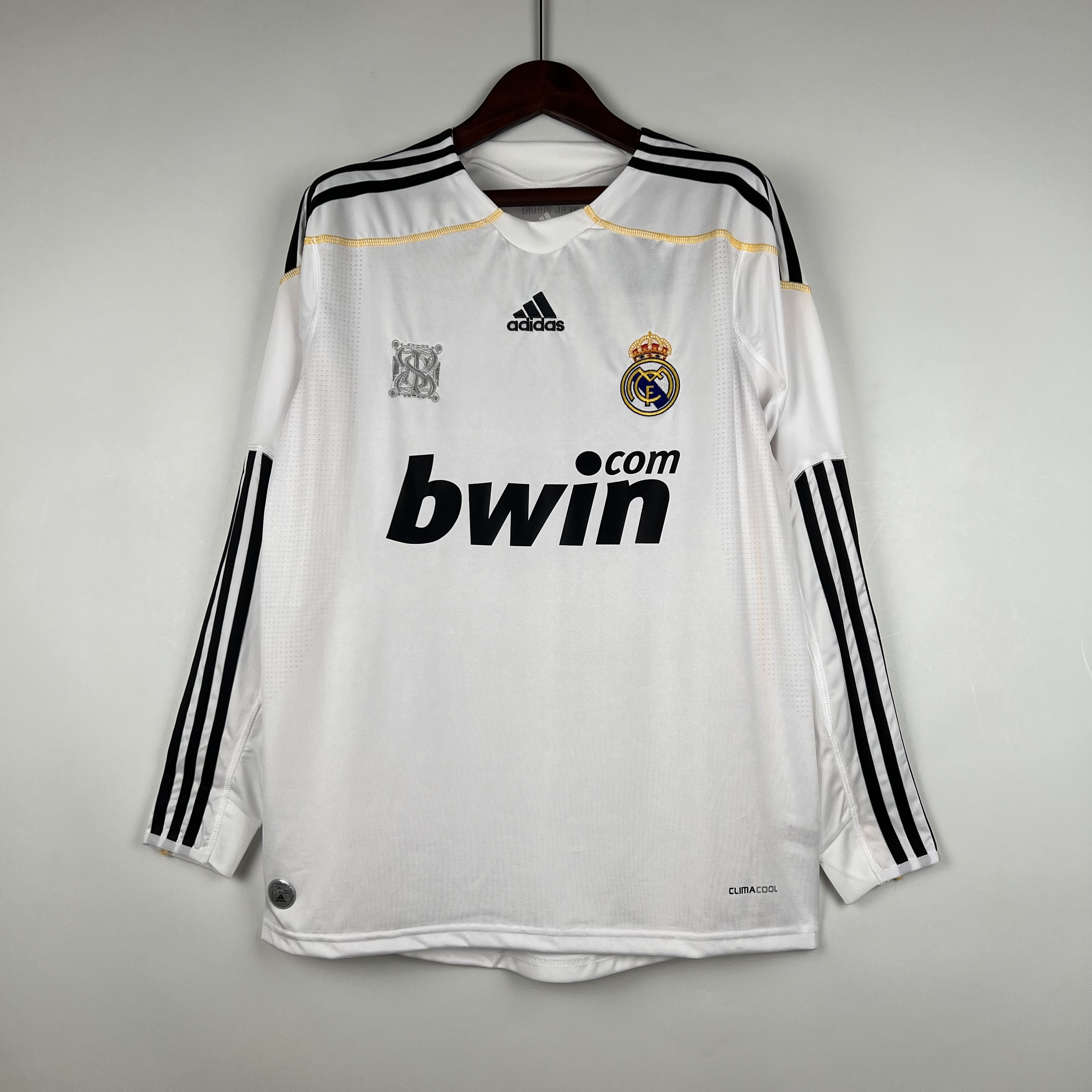 09-10 Real Madrid Home Retro Long Sleeves Soccer Jerseys Yupoo