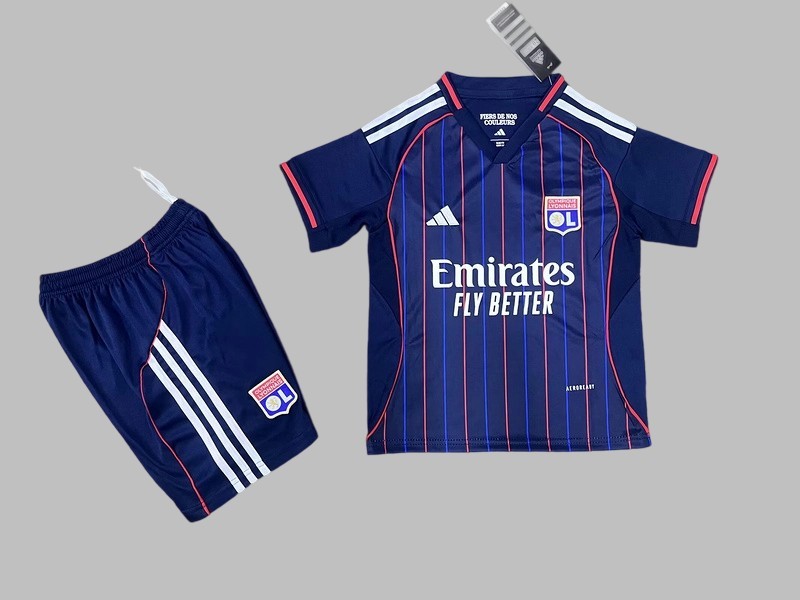 25-26 Lyon Away Kids Cheap Soccer Jerseys Yupoo