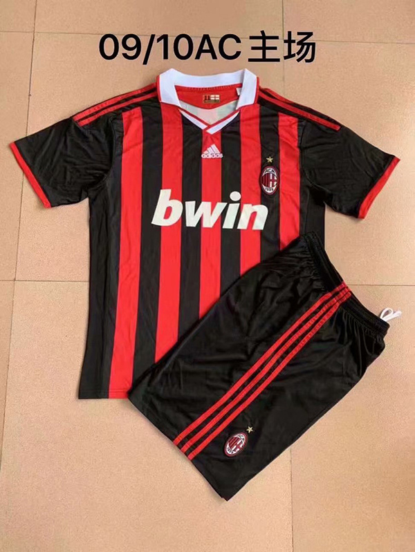 2009-10 AC Milan Home Retro Adults And Kids Soccer Jerseys Yupoo