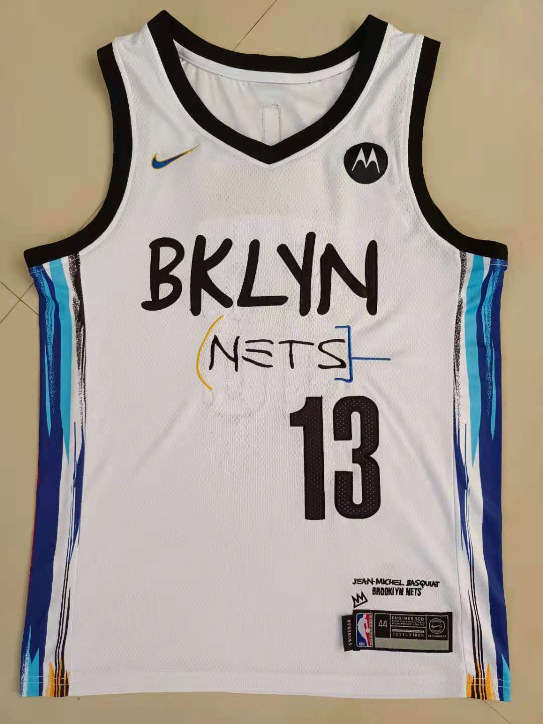 2021 Nets #13 City Version Embroidery