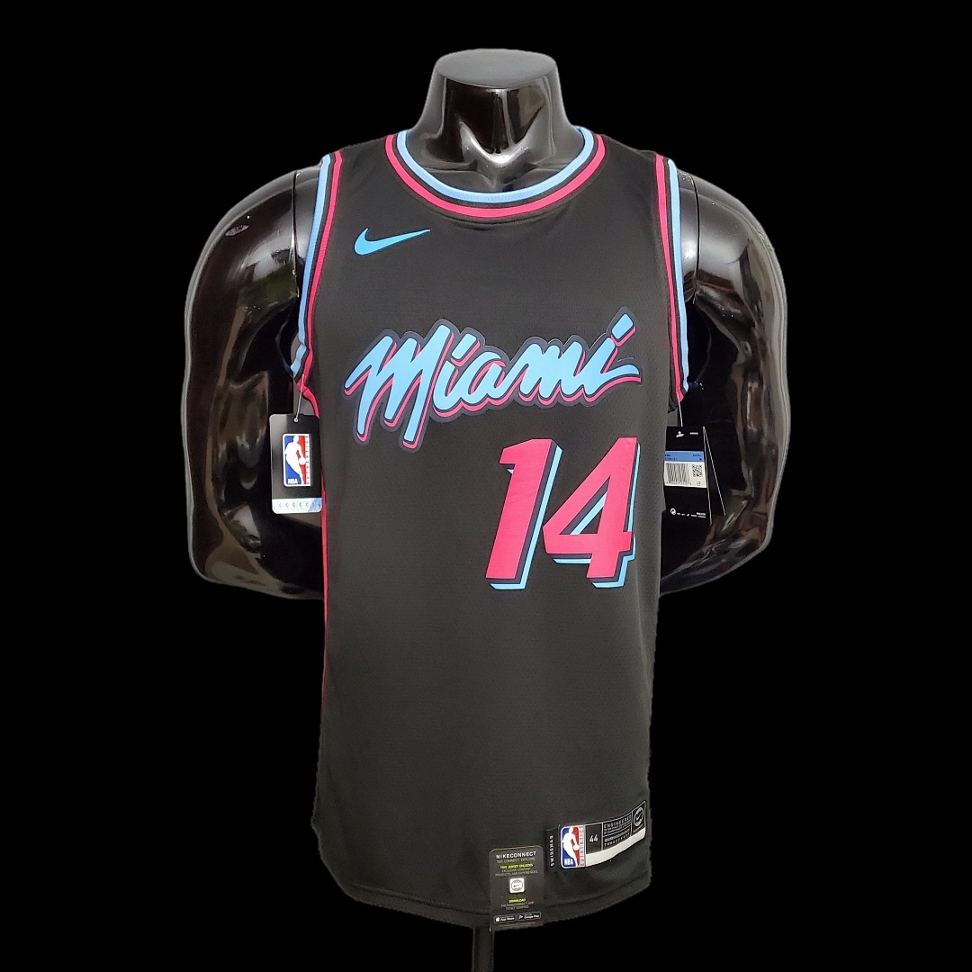 HERRO#14 Miami Heat V-neck black NBA jersey Size:S-XXL Nike connect recognition