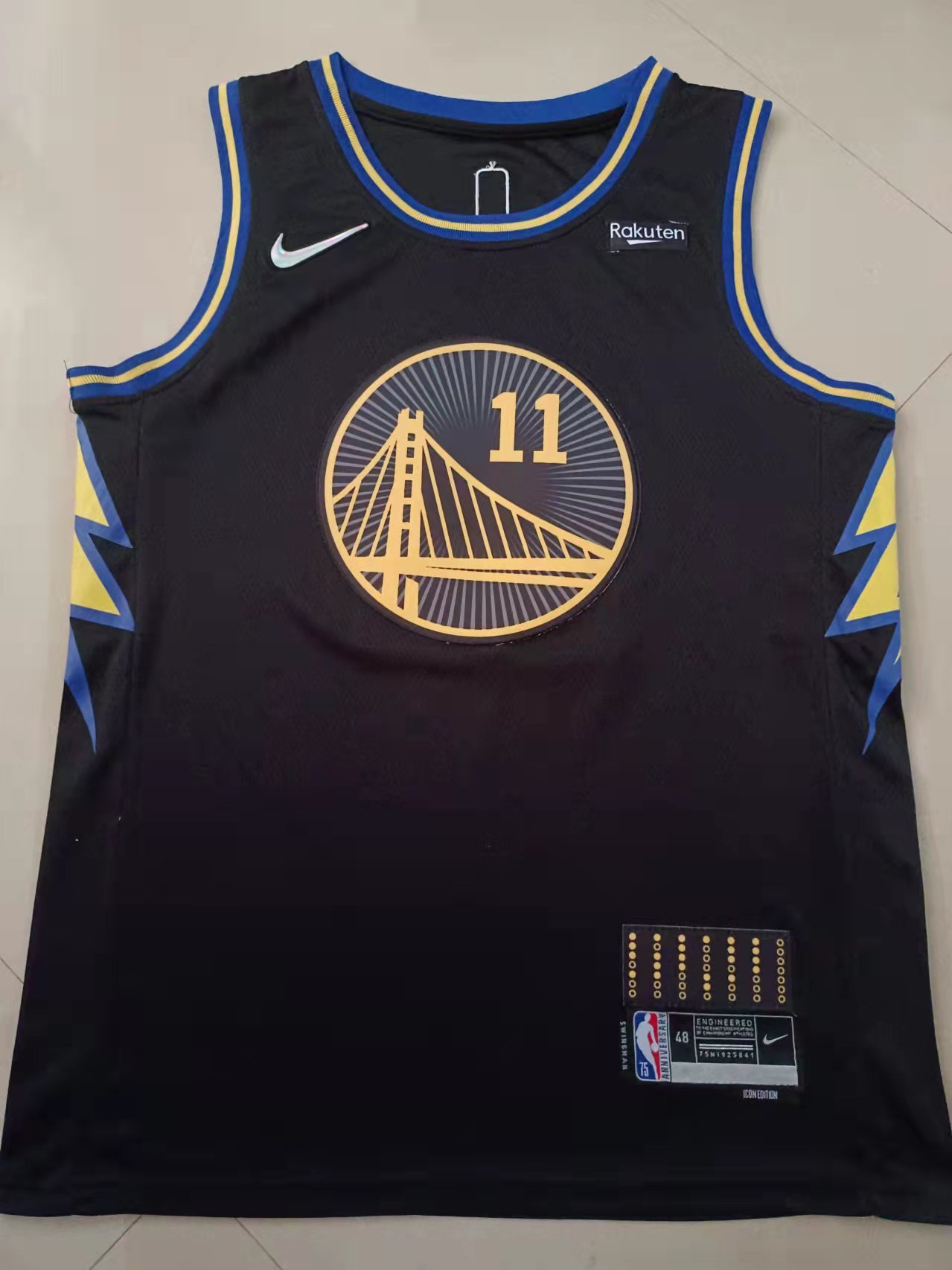 Warriors #11 75th Anniversary Embroidery
