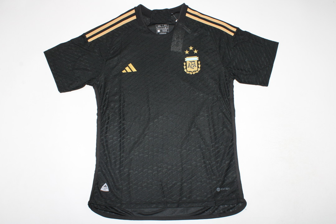 2023 Argentina Black Player Version Soccer Jerseys Yupoo