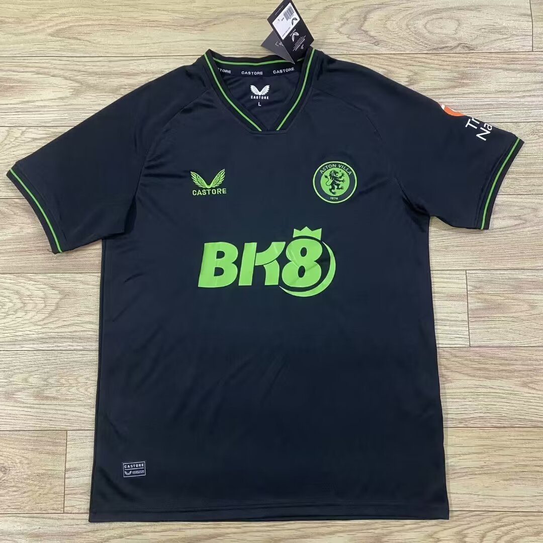 23-24 Aston Villa Black Goalkeeper Soccer Jerseys Yupoo
