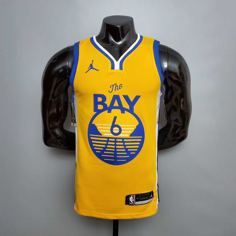 new YOUNG#6 Golden State Warriors yellow NBA jersey S-XXL