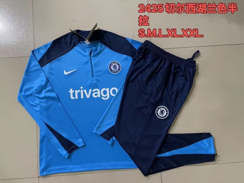 24-25 Chelsea Long Sleeve Training Suit Yupoo