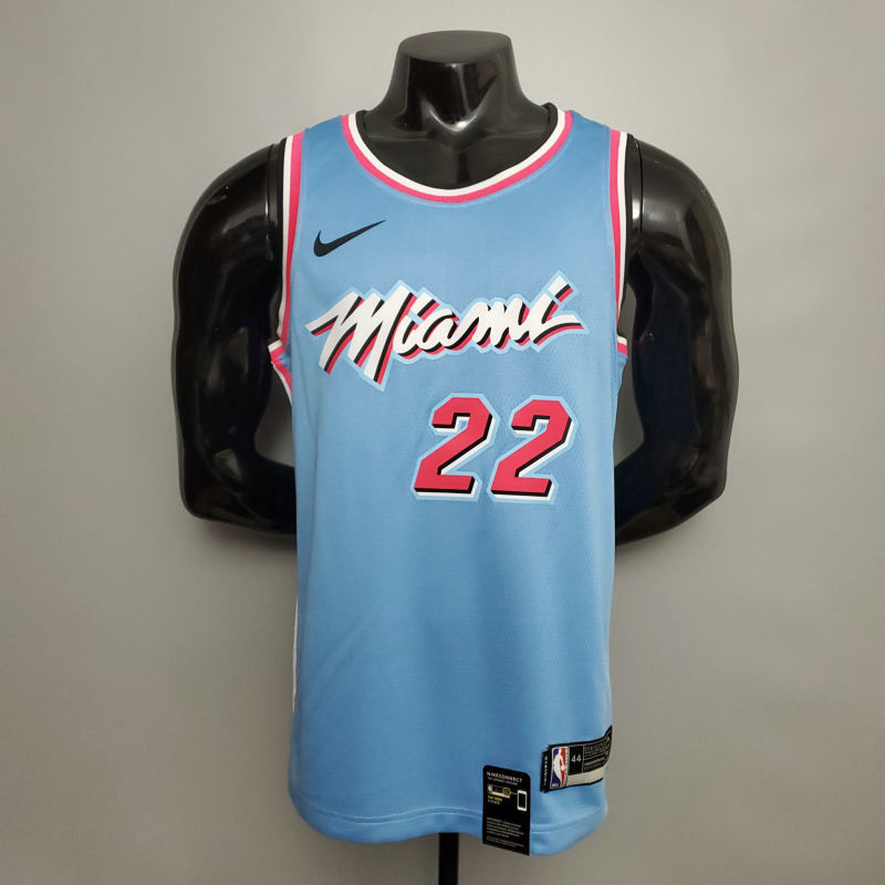 BUTLER #22 Miami Heat blue NBA jersey Size XS-XXL