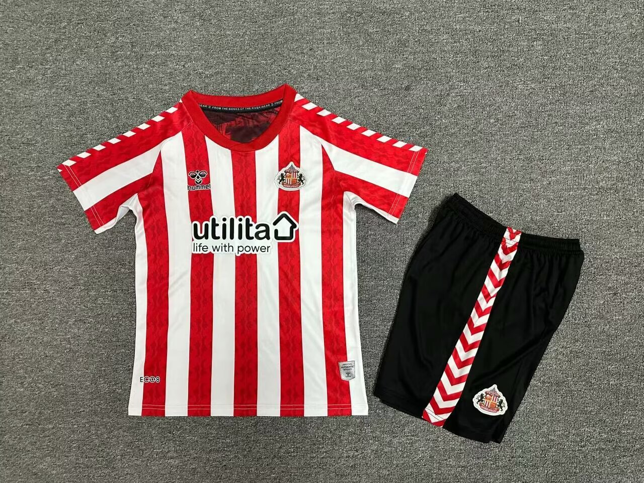 24-25 Sunderland Home Kids Soccer Jerseys Yupoo