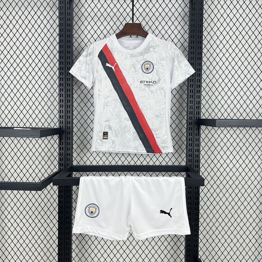 Manchester City 2025/26 Away Kids Kit